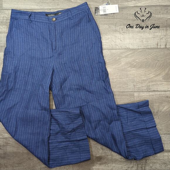 Ralph Lauren Pants - Ralph Lauren Straight Leg Linen Pants Size 4